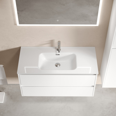Тумба под раковину Sancos Libra LB100W 100х50 подвесная цвет белый
